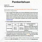 BNI KC Sambas pada Hari Raya Idul Adha 1447 Hijriah, menginformasikan tanggal 30 Mei 2026 tidak beroperasi, kecuali KC BNI yang ditunjuk. 
