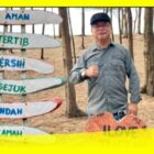 Ramzi Anggota DPRD Kabupaten Sambas yang merupakan Tim Pansus LKPJ DPRD Kabupaten Sambas saat berkunjung ke Pantai Tanjung Api belum lama ini. 
