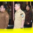 Bupati Sambas H Satono pada kegiatan Rakor Pelayanan Hukum Bagi Pemerintah Daerah se Kalbar Tahun 2026 di Pontianak, Selasa, (12/5/2026).