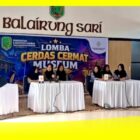 Lomba Cerdas Cermat (LCC) Museum yang dilaksanakan UPTD Museum Daerah Kabupaten Sambas di Balairung Sari Bupati Sambas, Rabu (17/6/2026).