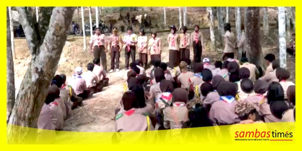 Pramuka Saka Wirakartika Kodim 1208 Sambas menggelar Latihan Gabungan (Latgab) Pramuka di Danau Sebedang, Minggu (14/6/2026).