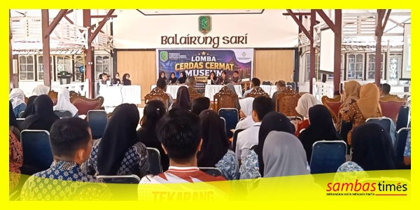 Babak Semifinal LCC Museum yang dilaksanakan UPTD Museum Kabupaten Sambas di Balairung Sari Bupati Sambas, Kamis (18/6/2026).