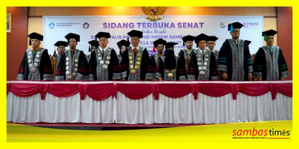 Sidang Senat Terbuka pada Dies Natalis ke-18 Poltesa di Aula Poltesa, Rabu (8/7/2026).
