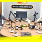 Bupati Sambas H Satono saat siaran langsung di Podcast SatuKata, Jalan Pak Benceng Pontianak, Kamis (9/7/2026).