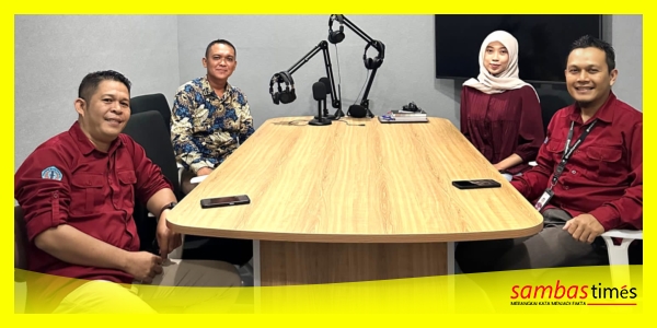 Tim Humas Poltesa yang dipimpin Alang Gunarto berkoordinasi kehumasan bersama Polnep di Pontianak belum lama ini. 