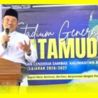 Kakankemenag Kabupaten Sambas, H Hairudin memberikan motivasi pada kegiatan Penyambutan Murid Baru MAN IC Tahun Pelajaran 2026/2027.