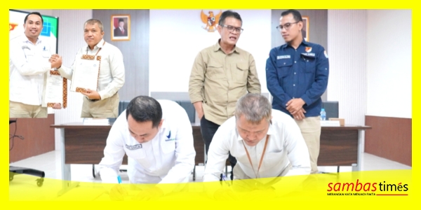 Penandatanganan PKS Poltesa dan Loka POM di Aula Gedung A Poltesa, Rabu (5/8/2026).