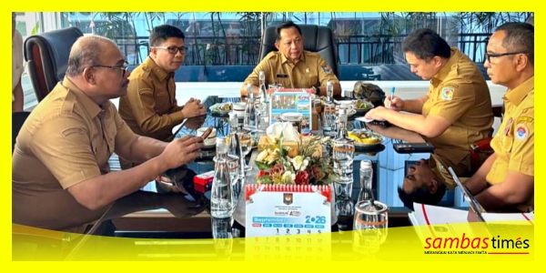 Bupati Sambas H Satono mengikuti pembahasan pembangunan perbatasan bersama Mendagri RI selaku Kepala BNPP RI, Tito Karnavian di Jakarta, Selasa (1/9/2026).