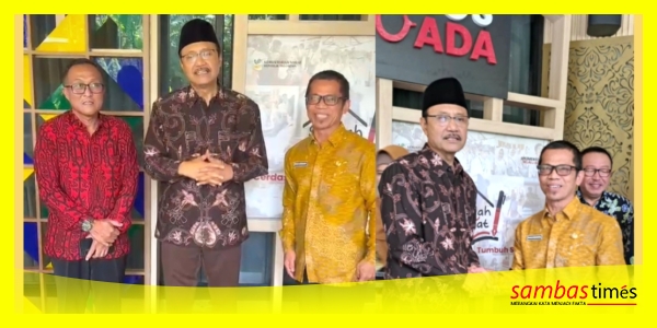 Kadis Sosial Kabupaten Sambas, Budi Iswanto didampingi Sekdis Sosial, Purtiko bersama Mensos RI, Syaifullah yusuf di Lantai 4 Gedung Kemensos RI, Kamis (3/9/20260.