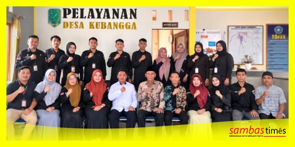 Bawaslu Kabupaten Sambas melakukan sesi foto bersama usai Uji Petik Data Pemilih dalam PDPB Triwulan III Tahun 2026 di Desa Kubangga, Kecamatan Teluk Keramat, Kamis (3/9/2026).