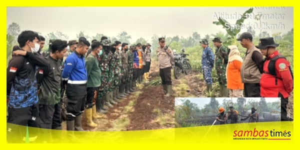 Tim Gabungan melakukan pengecekan Hotspot di wilayah Kabupaten Sambas, Selasa (8/9/2026).