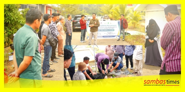 Pelatihan penguatan ekosistem industri halal di tingkat masyarakat oleh Tim PKM Poltesa dengan menghadirkan Ketua MUI Kabupaten Sambas sebagai Narasumber. 