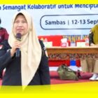 Anggota Bawaslu Kabupaten Sambas, henny Yusita memberikan Materi Kepemiluan kepada Maba Jurusan Agribisnis (Himaja) Poltesa, Sabtu (12/9/2026).