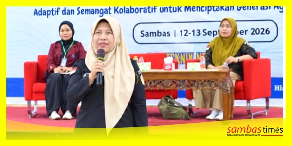 Anggota Bawaslu Kabupaten Sambas, henny Yusita memberikan Materi Kepemiluan kepada Maba Jurusan Agribisnis (Himaja) Poltesa, Sabtu (12/9/2026).