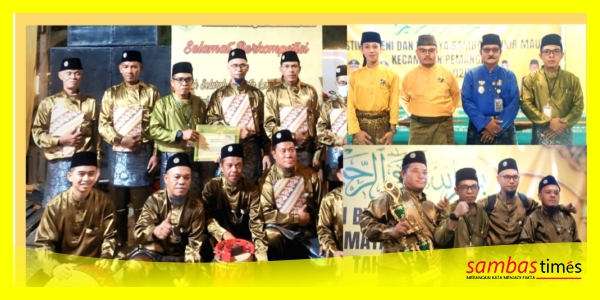 Adhaji ketua panitia pelaksana foto bersama Juara I Festival Zikir Maulud ISZM ke-3, Insert foto bersama Dewan Juri Festival oada 2-3 Oktober 2026 di Pemangkat.