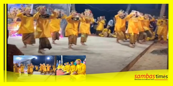 Festival Tari Raddat yang diselenggarakan di Desa Matang Danau, Kecamatan Paloh, Kabupaten Sambas.