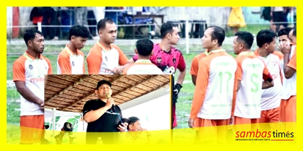 Wakil Bupati Sambas, Heroaldi Djuhardi Alwi membuka Turnamen Sepak bola Tebas Cup 2026, di Lapangan Porsites, Desa Tebas Sungai, Kecamatan Tebas, pada Minggu (11/10/2026).