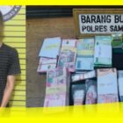 RA dengan Barang Bukti Narkotika Jenis Sabu dan Uang Tunai yang berhasil diamankan Satresnarkoba Polres Sambas, Jumat lalu di Desa Tebas Kuala, Kecamatan Tebas, Kabupaten Sambas.