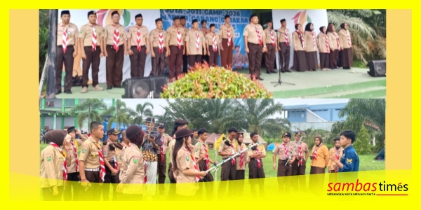 Pembukaan JOTA-JOTI CAMP 2026 di MAN IC Sambas, Insert Aktivitas Pengenalan Radio Komunikasi Radio Amatir, teknologi SSTV (Slow Scan Television).