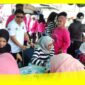 Bupati Sambas Satono saat menghadiri Sosialisasi Breast Cancer Awareness 2026 di halaman Dinas Perpustakaan dan Kearsipan Daerah Kabupaten Sambas, Minggu (18/10/2026).