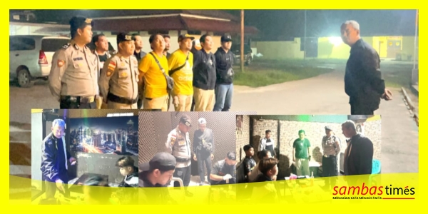 Satresnaroba Polres Sambas melaksanakan KRYD ke Tempat Hiburan dan Penginapan untuk mencegah peredaran Narkoba di Wilayah Hukum Polres Sambas, Sabtu (24/10/2026) malam.
