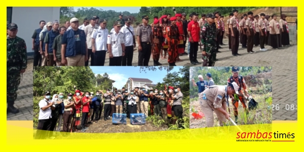 Apel bersama Pemuda perbatasan Peringati Hari Sumpah Pemuda, Penanaman Pohon dan Pelepasan Burung Liar di Pusat Informasi TWA Gunung Melintang, Kecamatan Sajingan Besar, Kabupaten Sambas, Rabu (28/10/2026).
